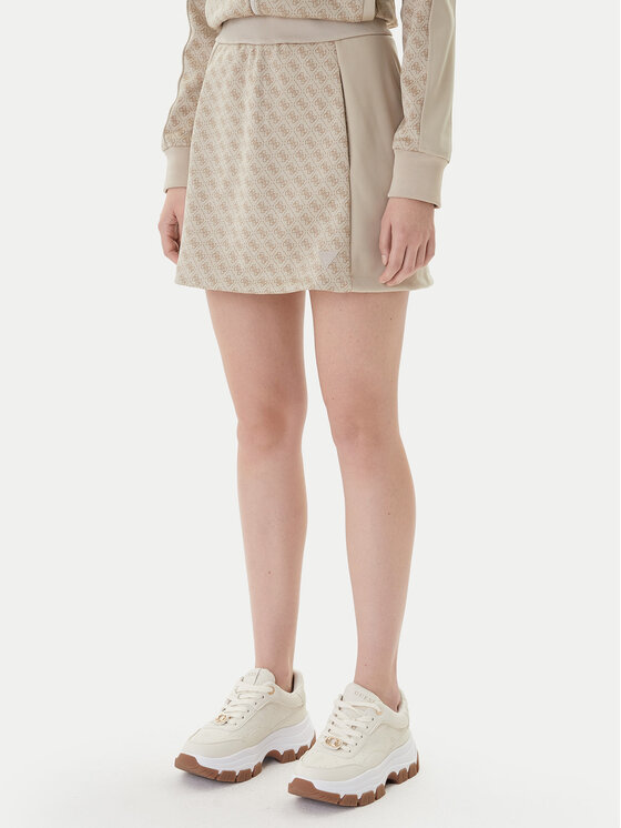 

Спортивная юбка classic fit V6RD04 K2042 Guess, бежевый