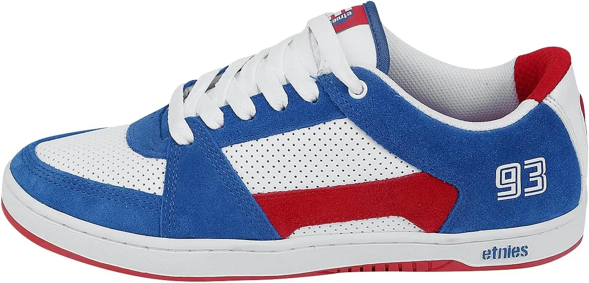 Мужские скейтбордистские кроссовки Etnies MC Rap Lo Top, белый/красный/синий — фото 4