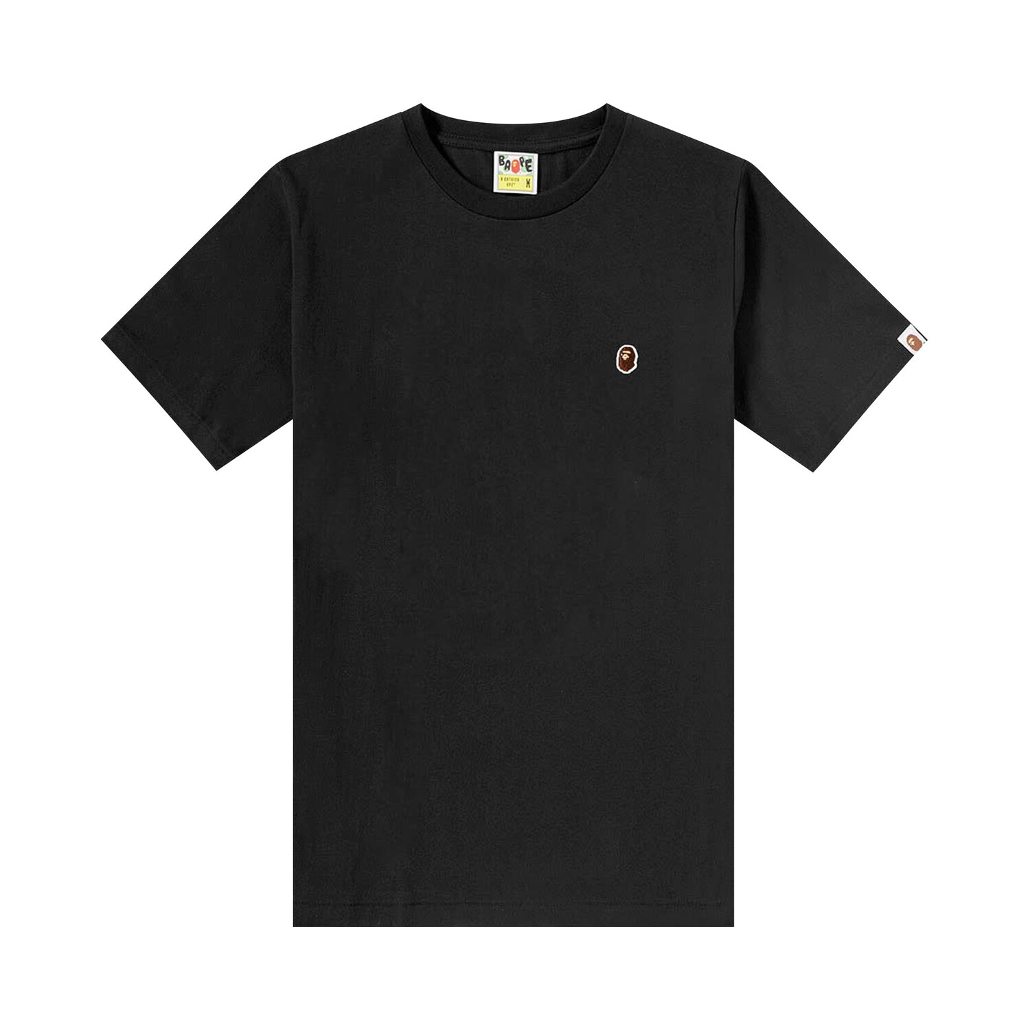 

BAPE Футболка с одной застежкой Ape Head, черная, Черный, BAPE Футболка с одной застежкой Ape Head, черная