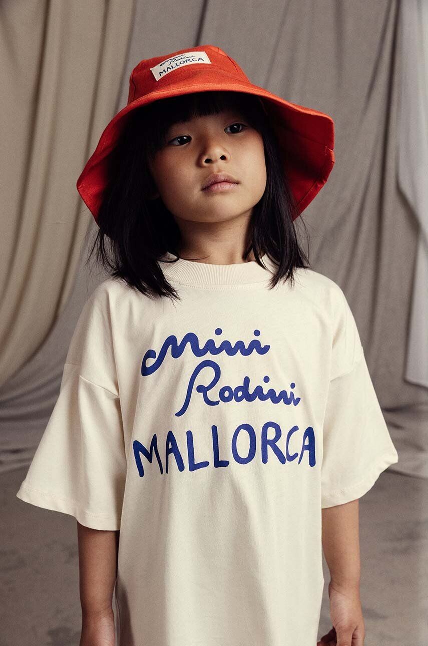 

Детская хлопковая шапка Mini Rodini на Майорке, оранжевый