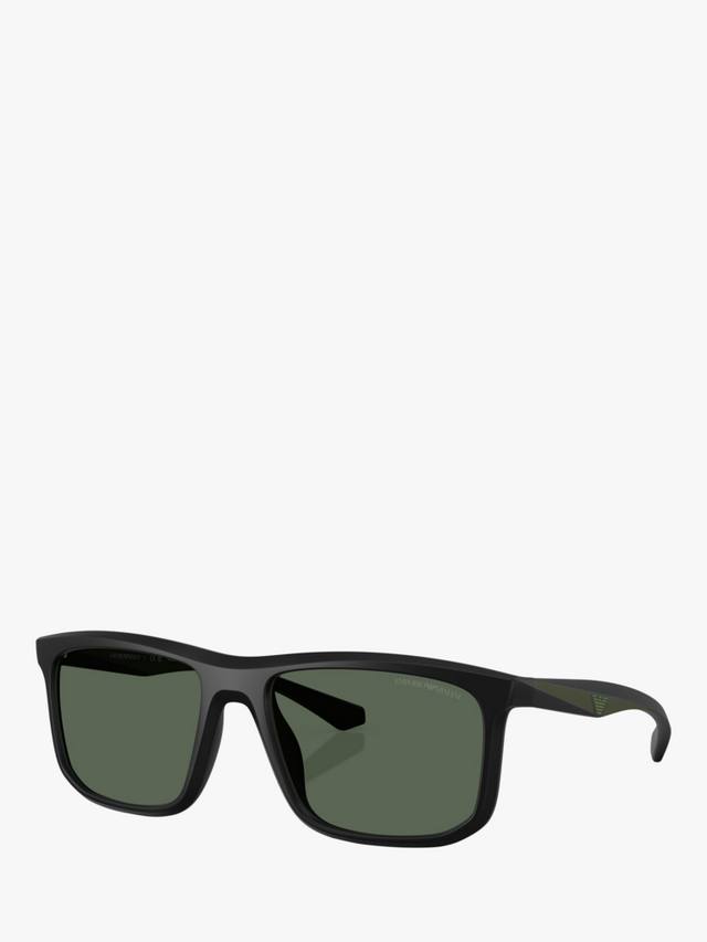 

Мужские квадратные солнцезащитные очки ea4234u Emporio Armani, цвет Matte Black