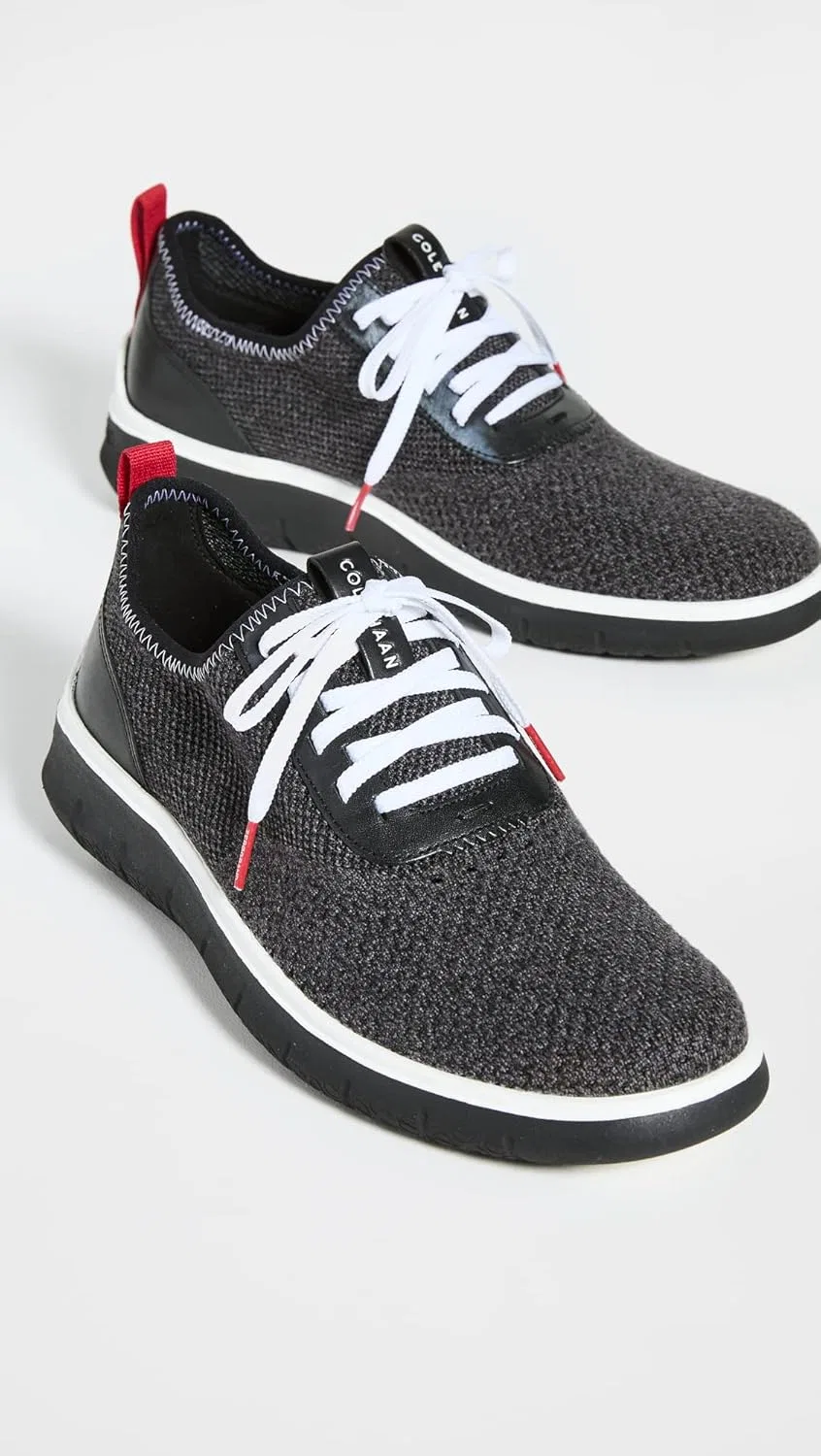 Мужские кроссовки Cole Haan Generation Zerogrand, Gray Pinstripe Black Knit Barbados Cherry Black — фото 3