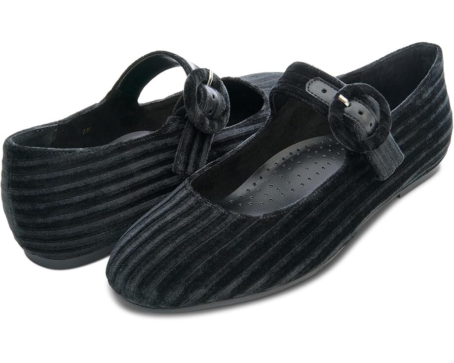

Туфли на плоской подошве Vaneli Tasja, цвет Black Stripped Velvet