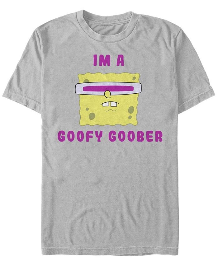 

Мужская футболка с короткими рукавами и круглым вырезом Goober SpongeBob Fifth Sun, серебро