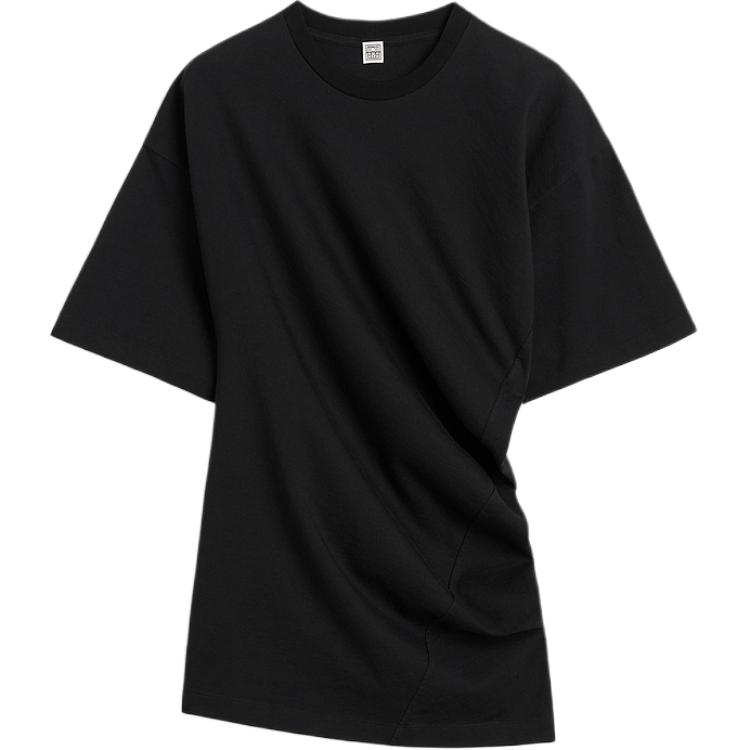 

Футболка с асимметричным краем TOTEME, черный