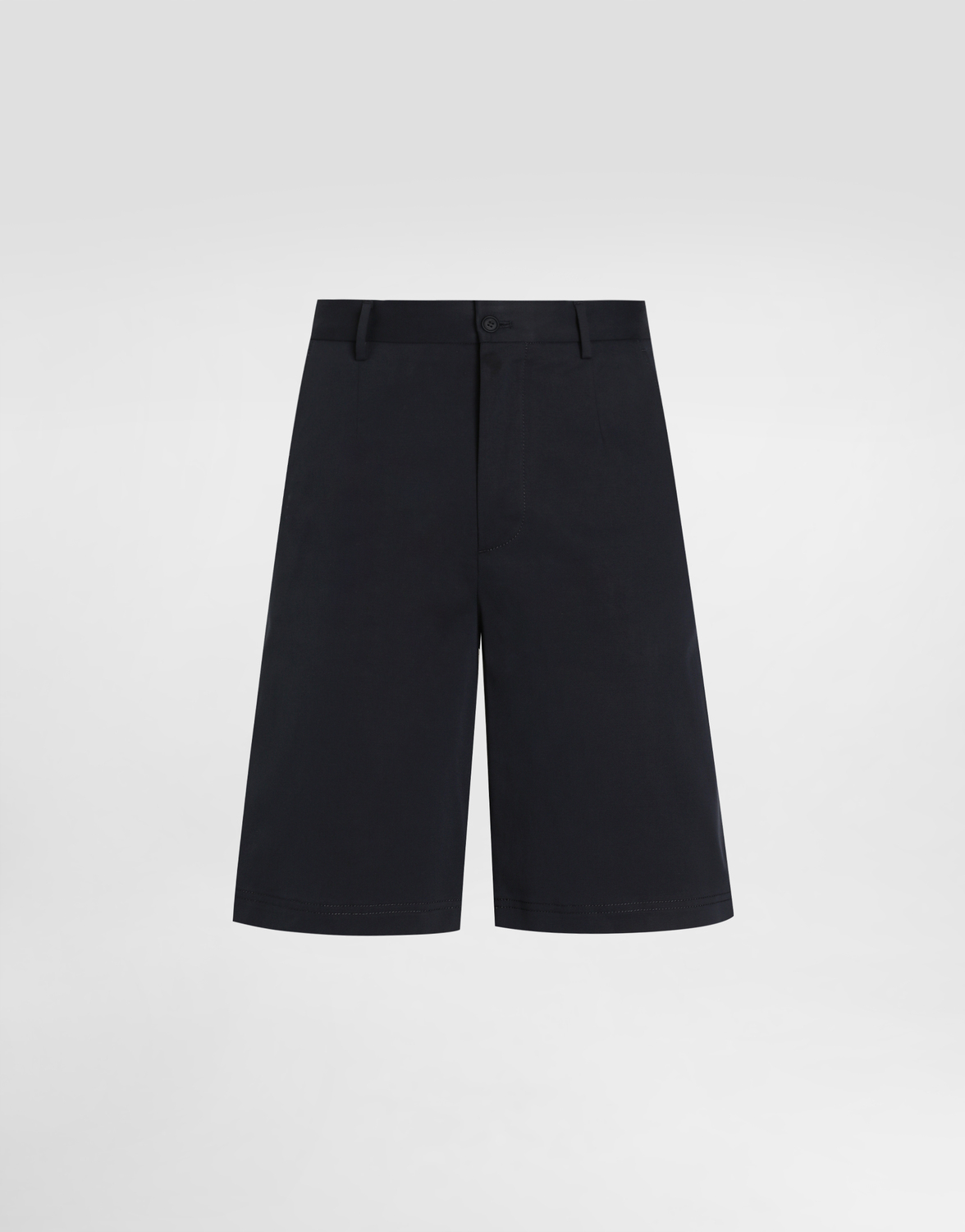 

Шорты из стрейчевого хлопка с фирменной нашивкой Dolce & Gabbana, синий