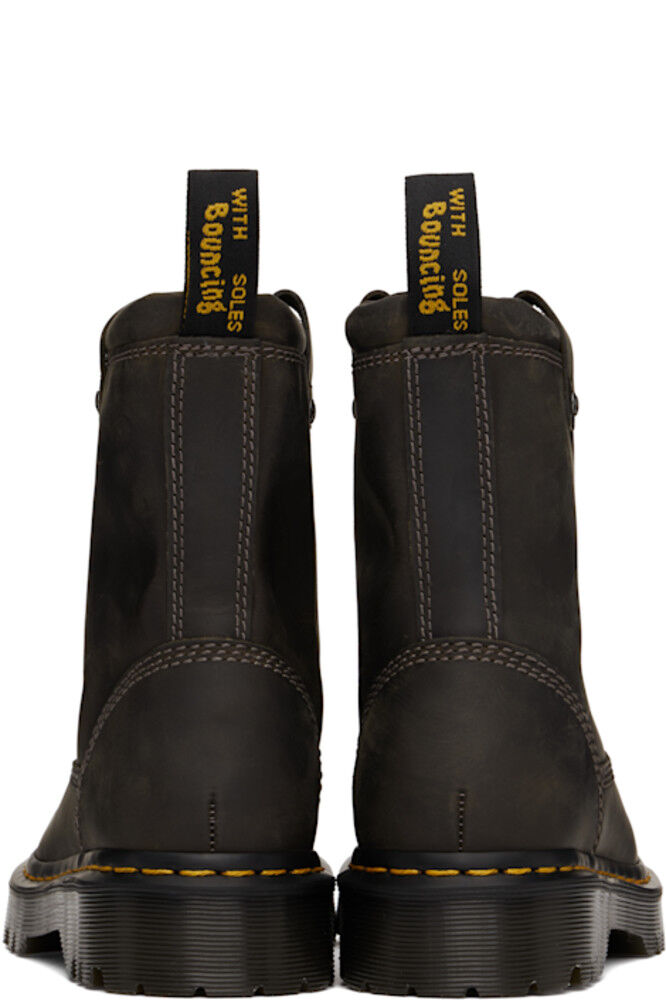 Ботинки мужские Dr. Martens Anistone Lo из вощеной кожи, черный — фото 2