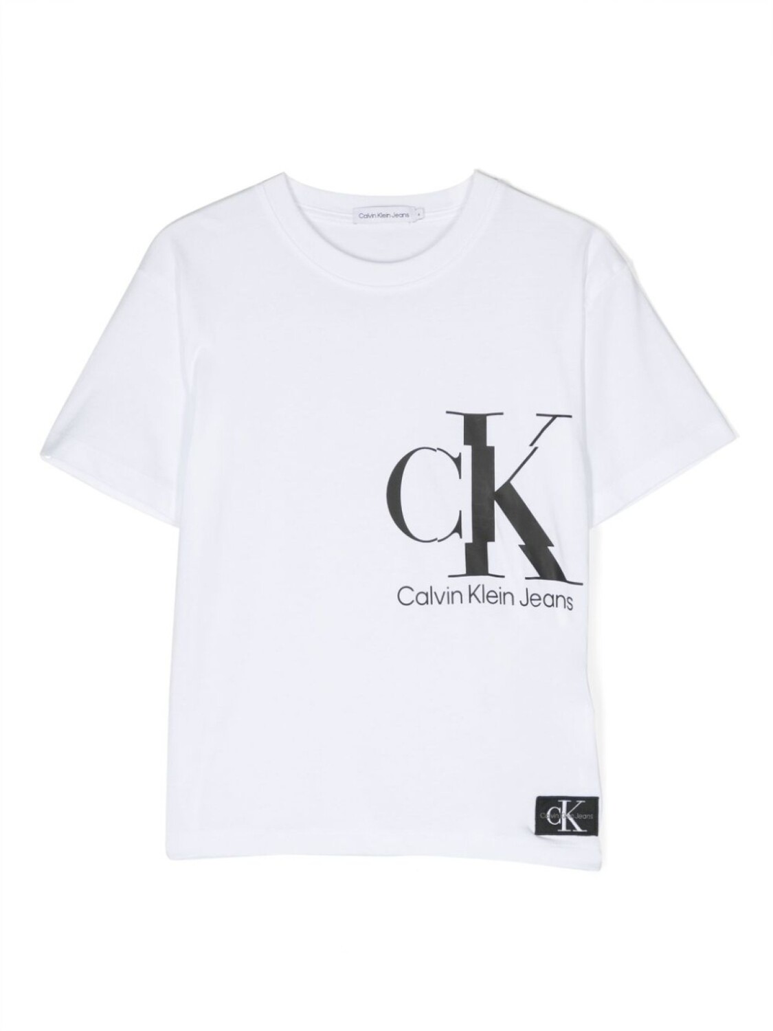 

Футболка с логотипом Calvin Klein Kids, белый