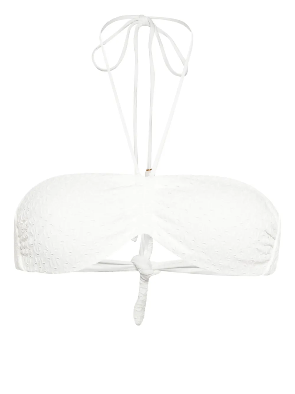 

Топ бикини с перфорацией TWINSET, белый