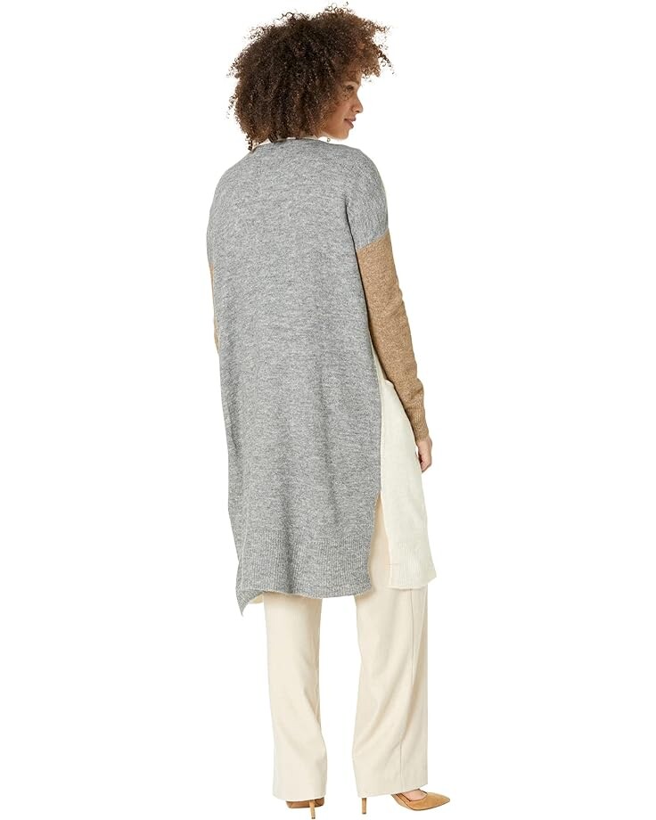 

Свитер Echo New York Color-Block Longline Cardigan, кремовый