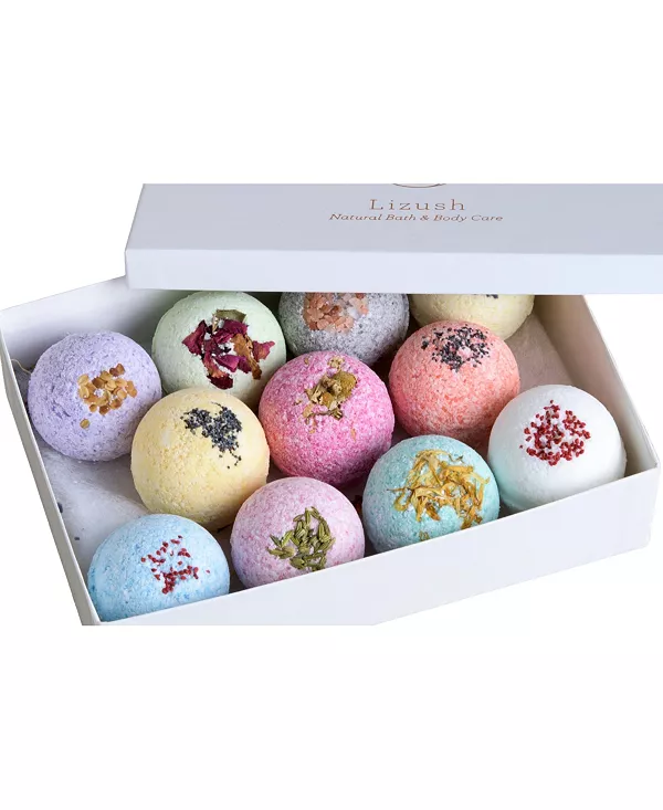 Подарочный набор бомбочек для ванны, 12 штук Lizush, assorted colors — фото 2