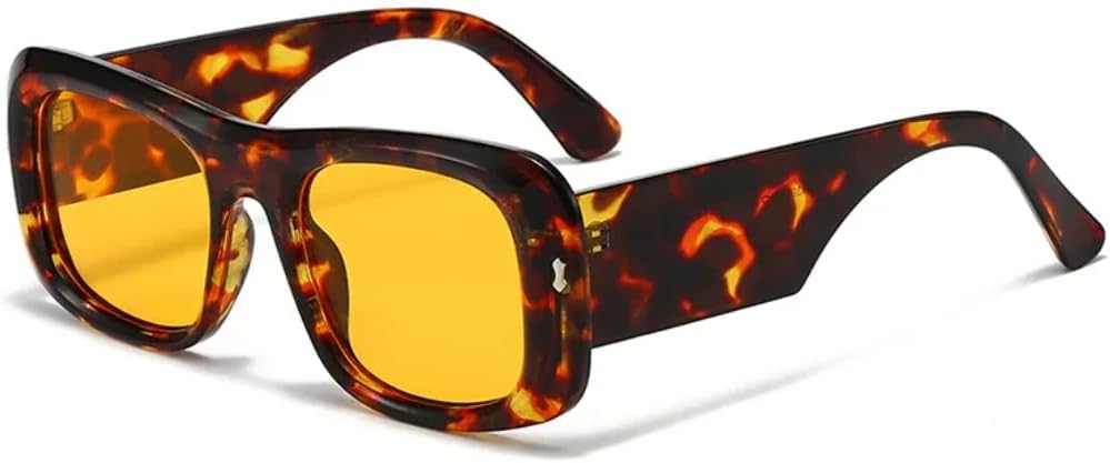 

Солнцезащитные очки с защитой UV400 | Круглая оправа, линзы конфетного цвета | Для женщин и мужчин, для занятий спортом на открытом воздухе и вождения DSVIGF, Demi Yellow