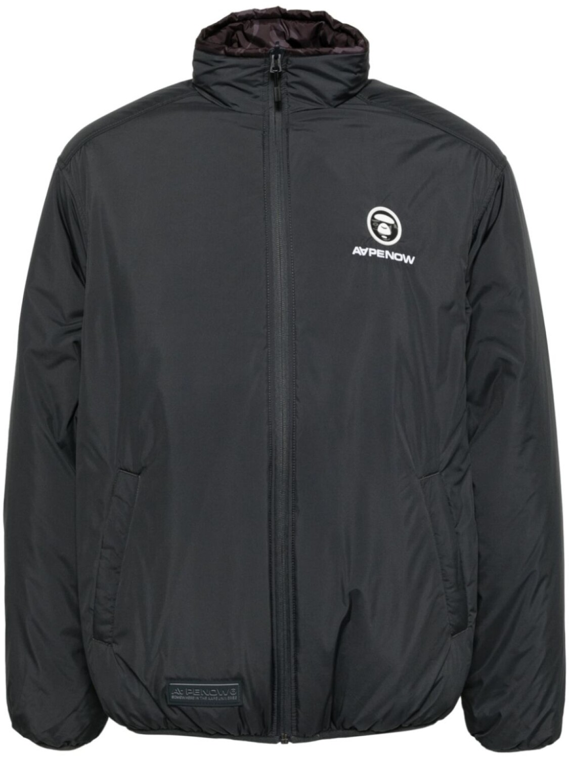 

Куртка AAPENOW на молнии с логотипом AAPE BY *A BATHING APE, серый