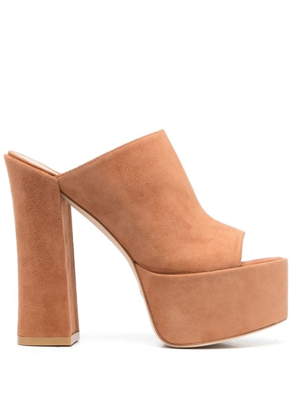 

Stuart Weitzman мюли на платформе, коричневый