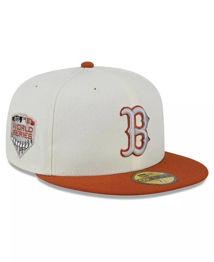

Мужская кремовая, оранжевая приталенная шляпа Boston Red Sox 59FIFTY New Era, слоновая кость/кремовый
