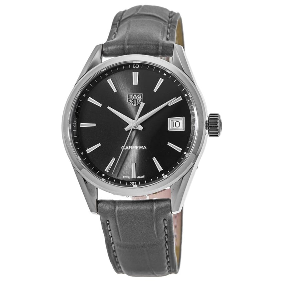 

Tag Heuer Carrera кварцевые женские часы с серым циферблатом и кожаным ремешком WBK1313.FC8260, серый