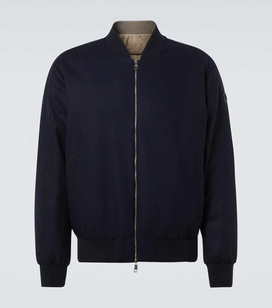 

Реверсивная пуховая куртка-бомбер Villerest Moncler, темно-синий