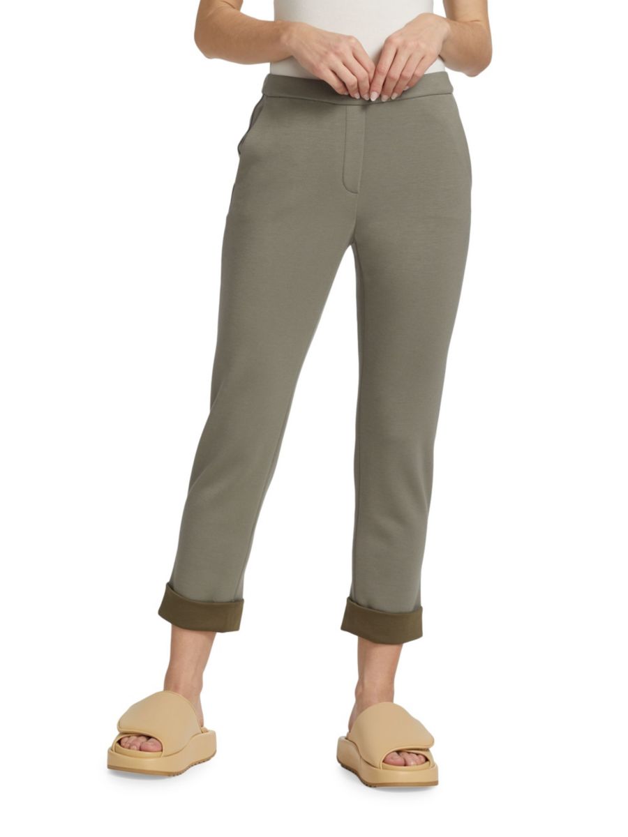 

Укороченные брюки Treeca Ankle Theory, цвет Pale Green Army