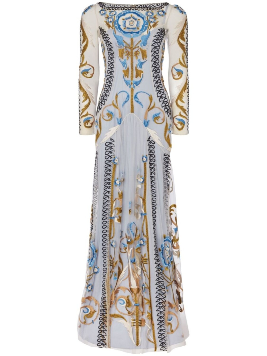 

Temperley London макси-платье Алессия, синий