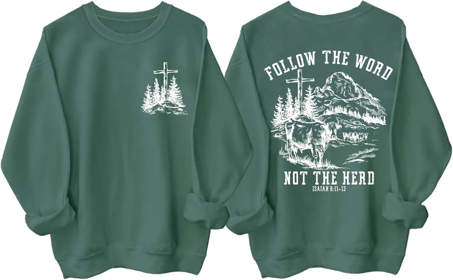 

Толстовка Christian с принтом Follow The Word Not The Herd Exosea