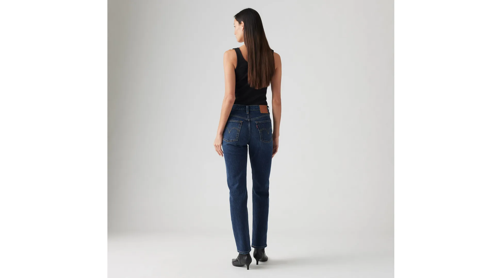 501 женские джинсы оригинального кроя Levi's, цвет Same Intent - Dark Wash — фото 3