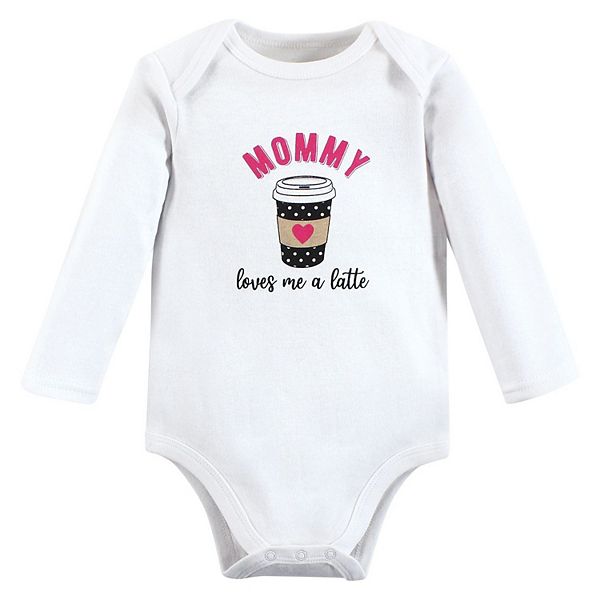Боди для девочки из хлопка с длинным рукавом, mommy latte, 3-6 месяцев Hudson Baby — фото 3