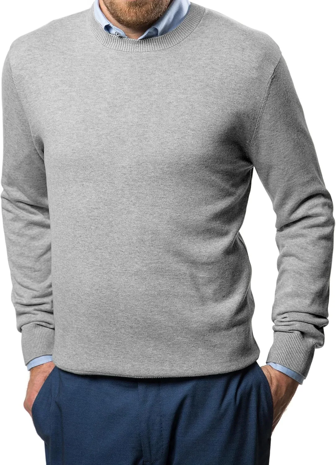 

Мужской свитер Marino Cotton — легкий пуловер с круглым вырезом Marino Avenue