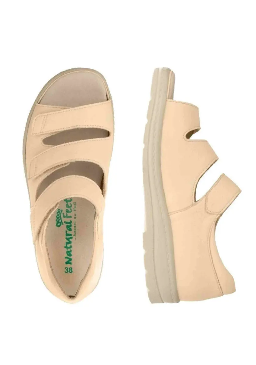 Сандалии Natural Feet "Касабланка" из гладкой кожи, бежевый — фото 4