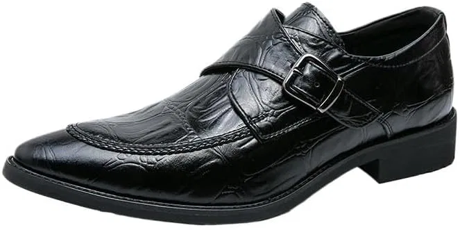Туфли монах кожаные, Black UOPYNE