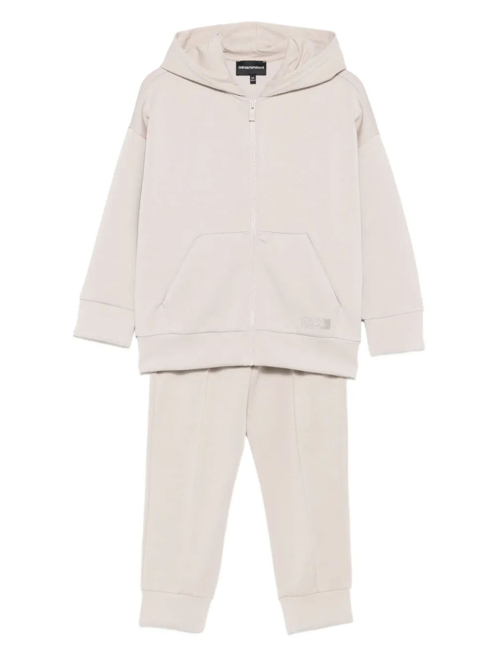 

Спортивный костюм с капюшоном и застежкой-молнией Emporio Armani Kids, нейтральный