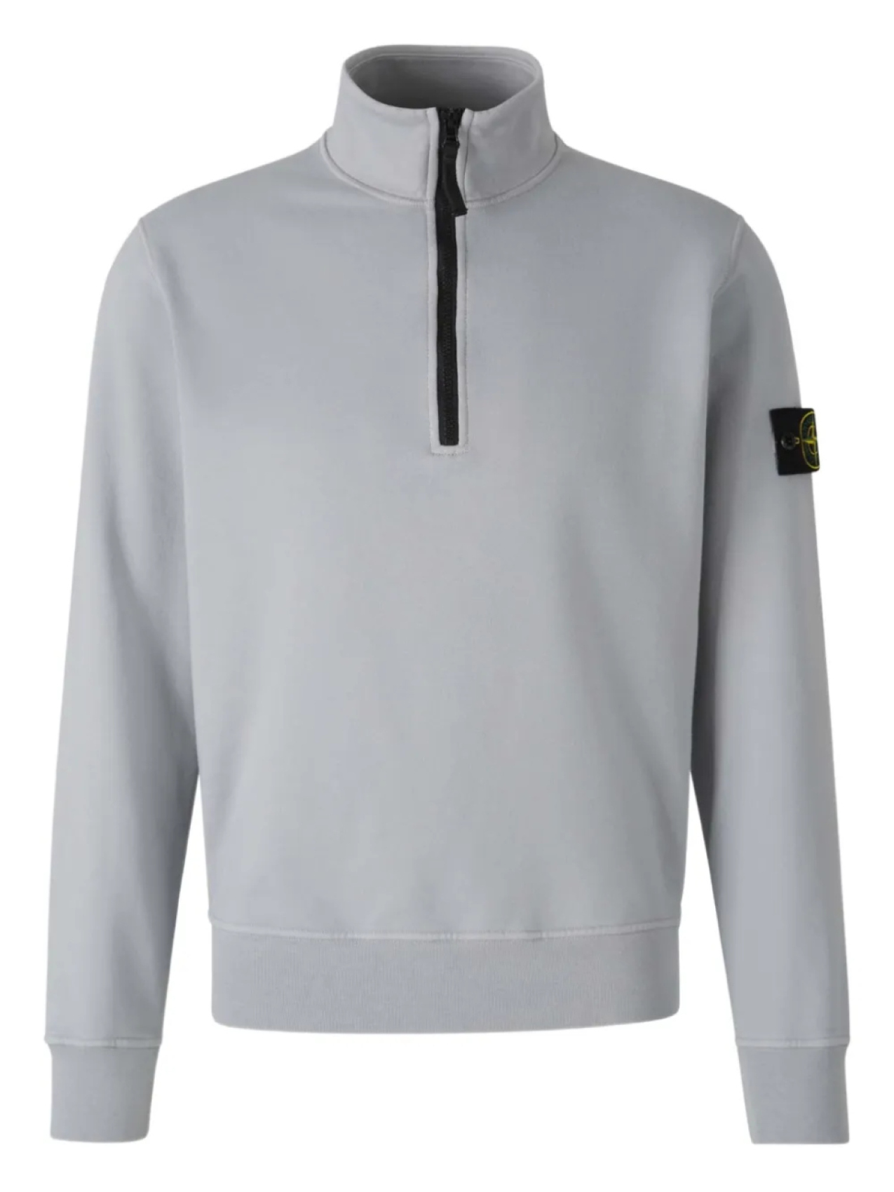 

Толстовка Stone Island с застежкой-молнией на четверть, серый