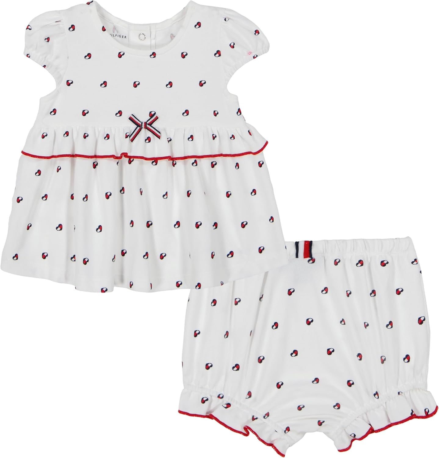 

Комплект из двух шорт для девочек Tommy Hilfiger Baby Girls, Bright White Printed