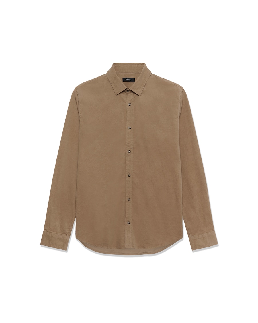 

Рубашка на пуговицах классического кроя Matinique Trostol, светло-коричневый