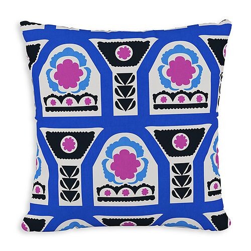 

Уличная подушка из плитки, 18 x 18 дюймов Sparrow & Wren, цвет Blue