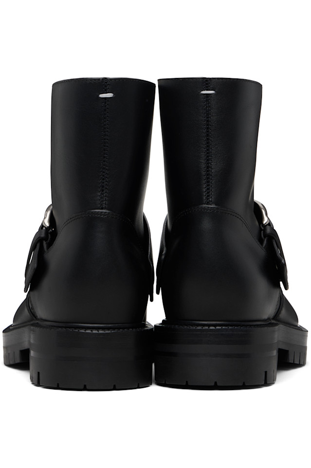Ботинки на щиколотку с пряжкой округа Таби Maison Margiela, черный — фото 2