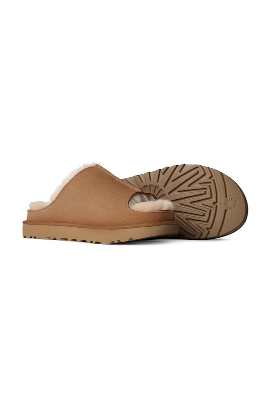 Шлепанцы замшевые Greenport Slide Ugg, коричневый — фото 3