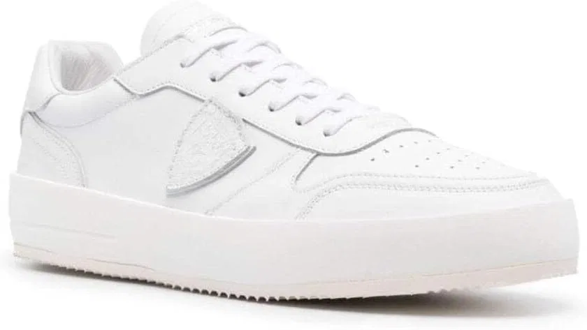 Мужские кроссовки Philippe Model Nice Low из гладкой кожи, черные