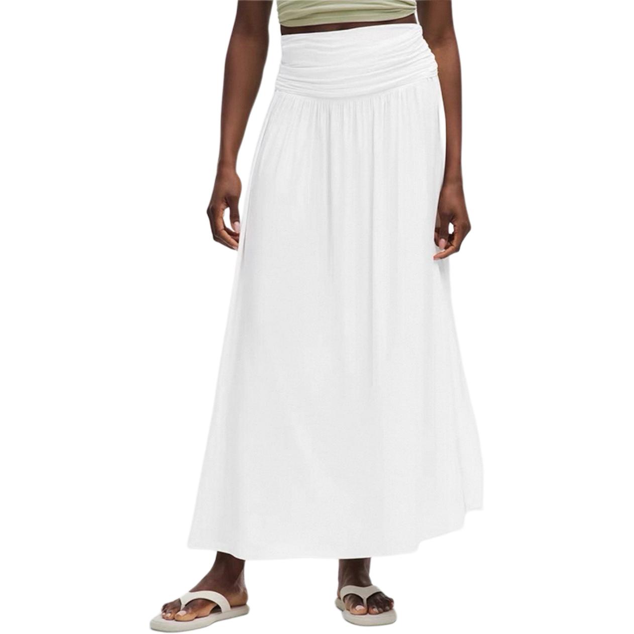 

Повседневная длинная юбка женская Lululemon, белый