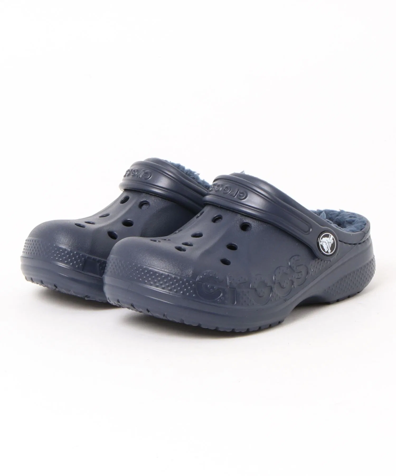 Детские сабо Crocs Baya Lined Clog тёмно-синие