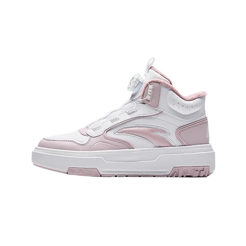 

Antakids Кроссовки для скейтбординга Mid top детские Anta белые мягкий розовый детские