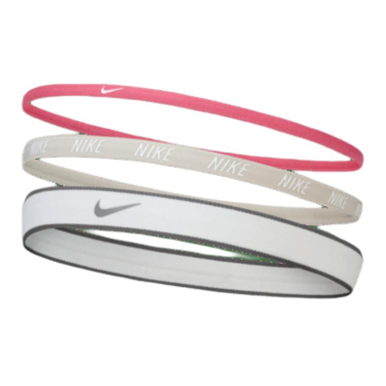 

Nike Полиамидная повязка для волос унисекс Aster Pink/Light Iron Ore Gray/White