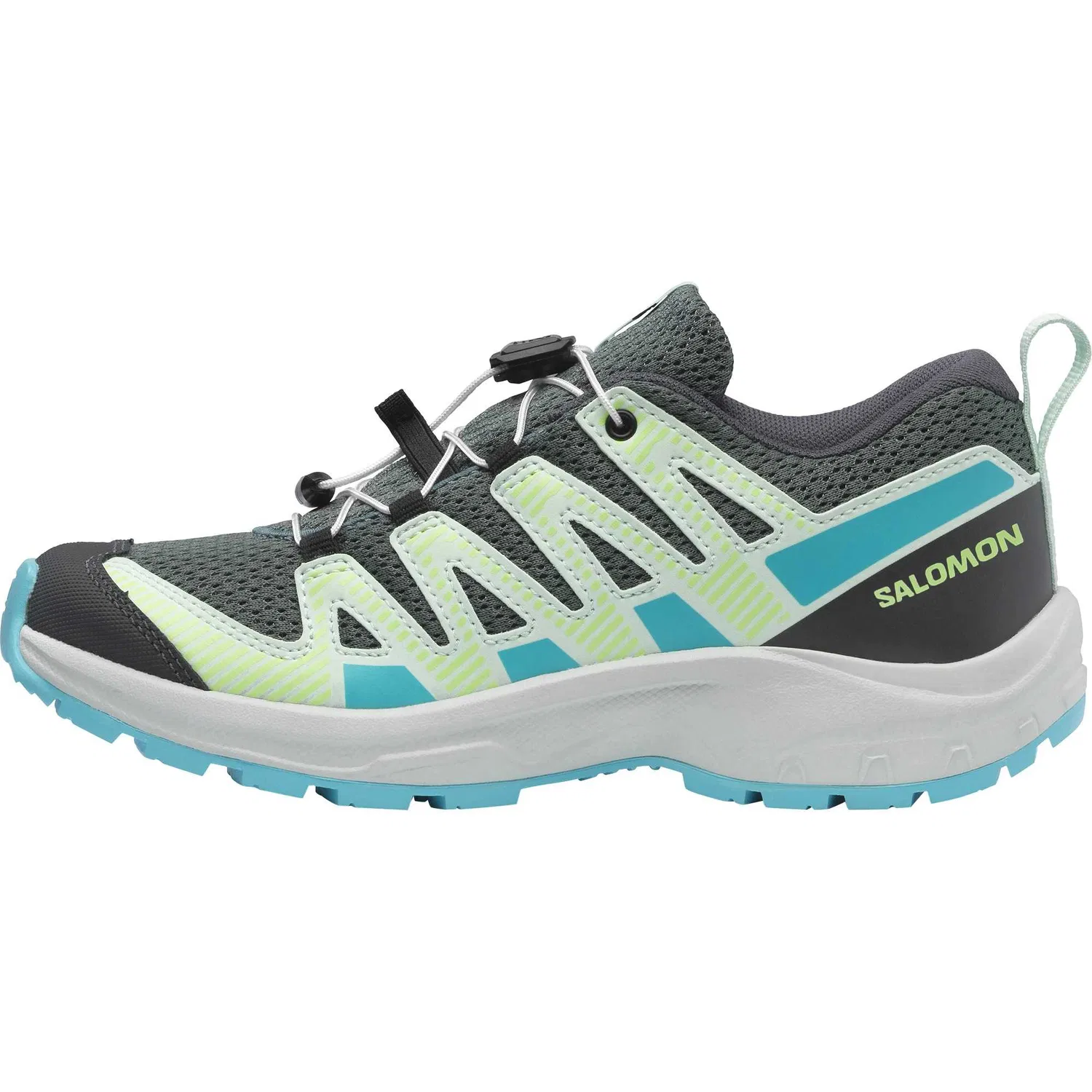 Детские кроссовки для активного отдыха Salomon XA Pro V8 Fabric Low сине-серые