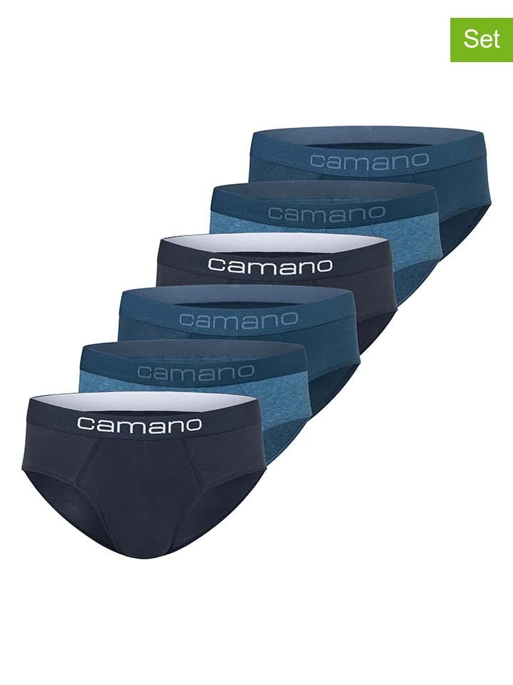 

Camano Комплект из 6 штук: трусы синего цвета