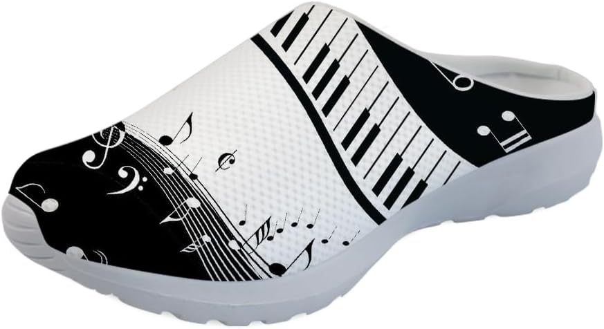 

Кроссовки-сабо Forchrinse с гавайской пальмой для мужчин и женщин, открытая пятка, легкие, дышащие, для дома, работы и спортзала, белый