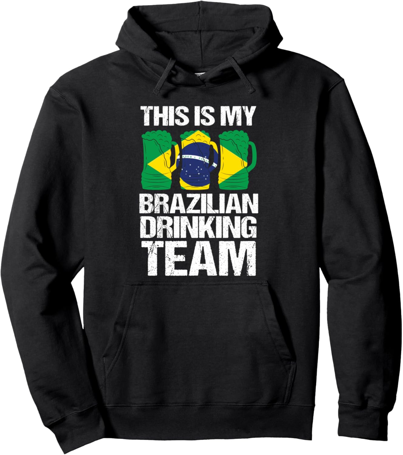 

Это моя бразильская команда любителей выпивки, толстовка Brasilia Humor Brazilian Flag & Brazilian Drinking Team, черный