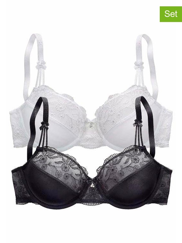 

Бюстгальтер на косточках nuance 2er Set, черный/белый