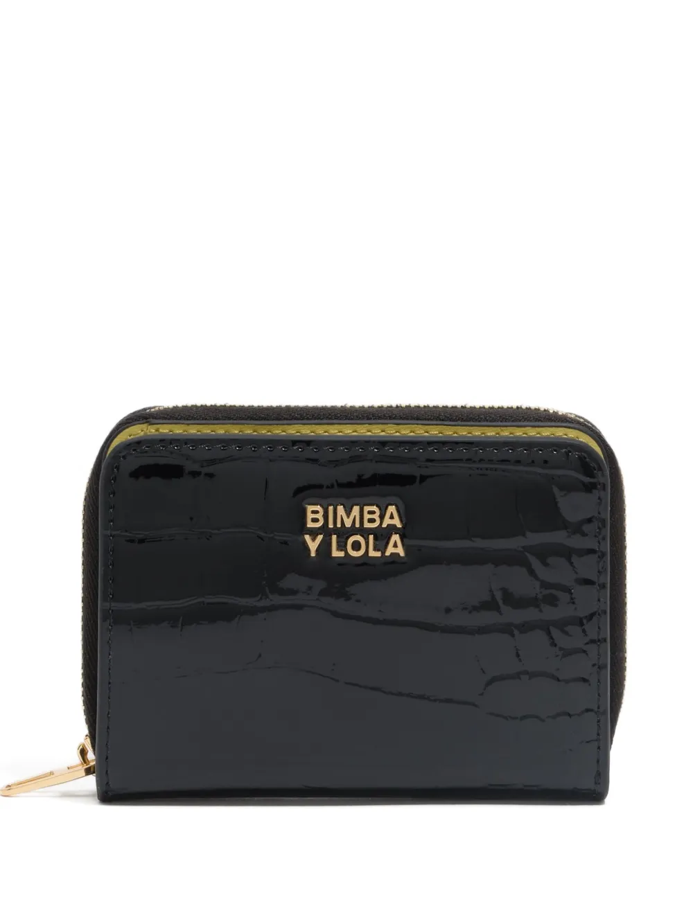 

Кошелек на молнии с эффектом крокодиловой кожи Bimba y Lola, черный