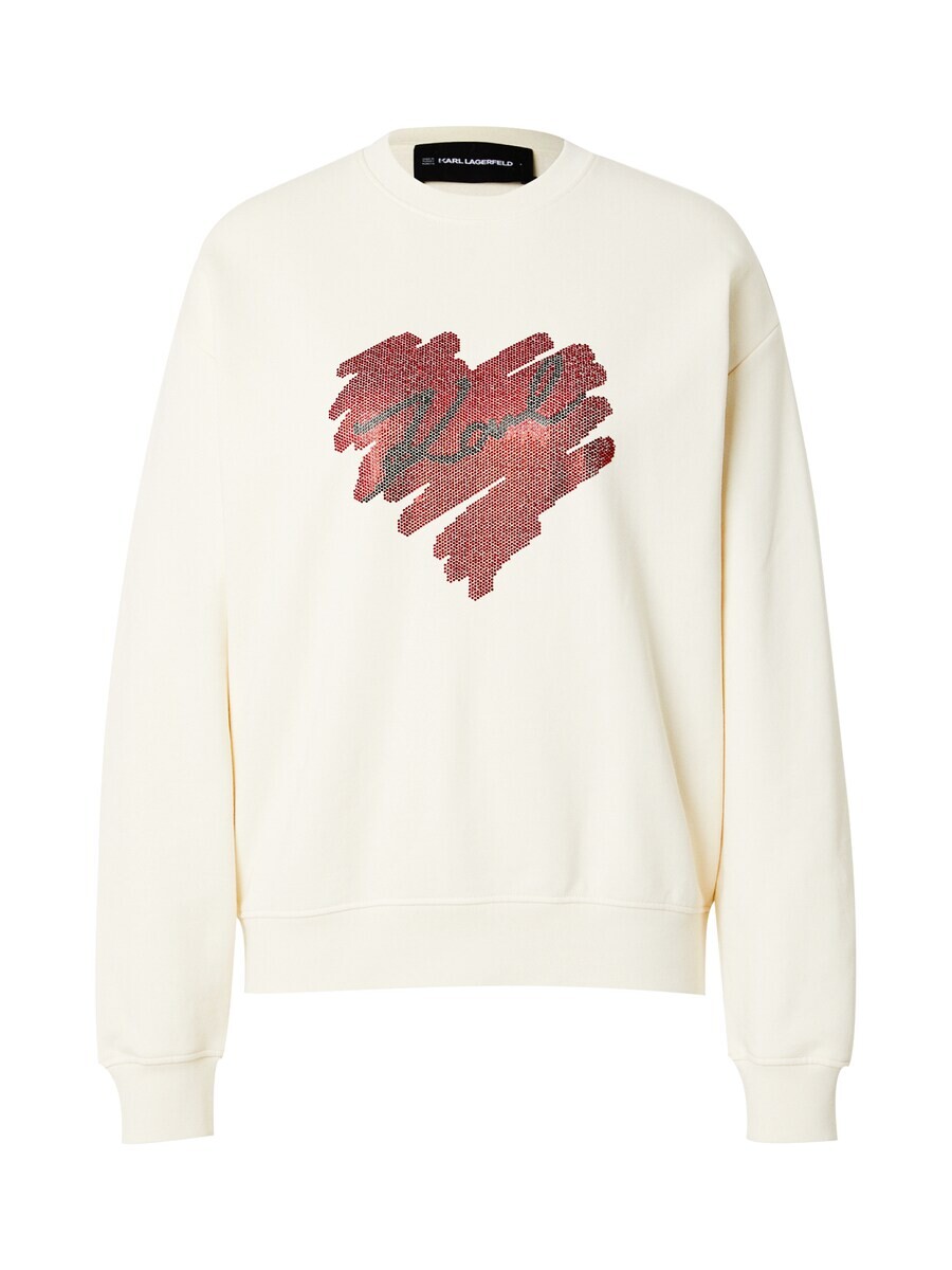 

Свитер Karl Lagerfeld Sweatshirt HEARTS, кремовый