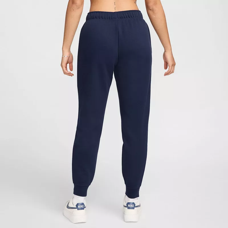 Женские джоггеры Nike Sportswear Club из флиса со средней посадкой, цвет Obsidian — фото 3