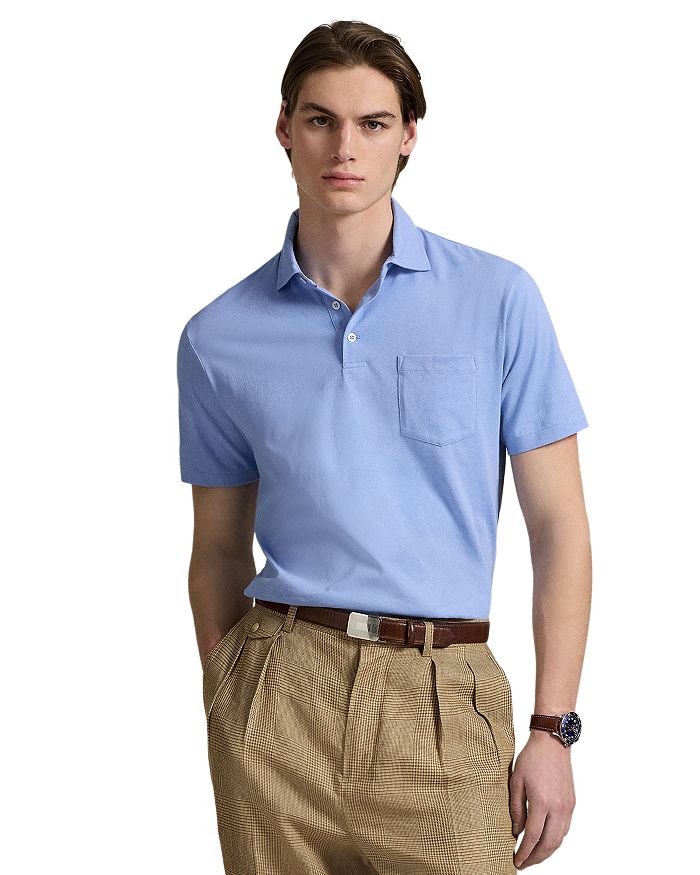 

Классическая поло Lisle Polo Ralph Lauren, синий